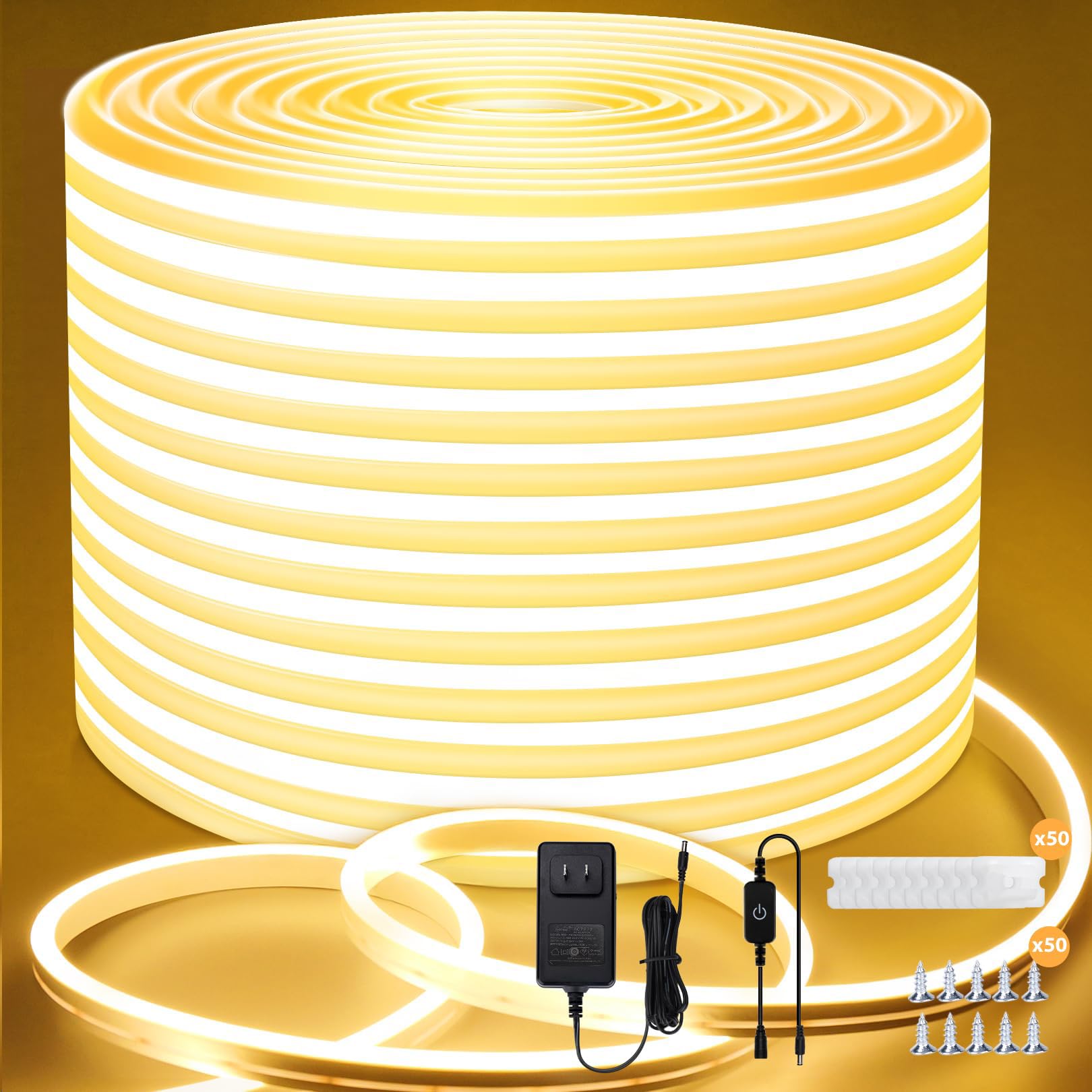 中古　LEDテープライト 200V専用 20m（1本） ジョイントもできます。 Amazon.co.jp: Lamomo LEDテープライト20M 防水 高輝度 テープライト